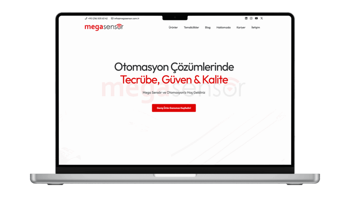 Mega Sensör Web Sitesi
