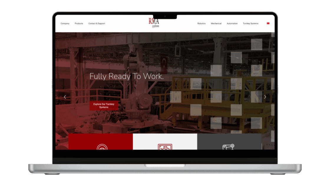 RMA Sistem Web Sitesi